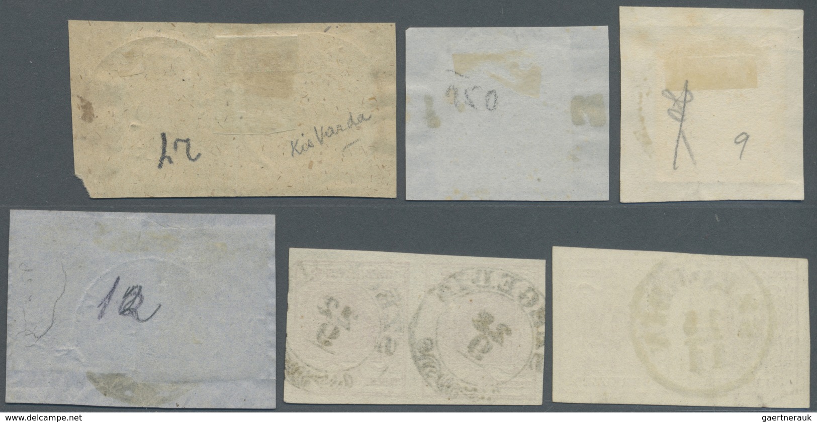 Brfst/O Österreich - Stempel: 1850, "TURKEVE" K1, "PRESZBURG" L2, "KIS VARDA" K1 Und 3x "SZEGEDIN" K2 Auf 2 - Franking Machines (EMA)