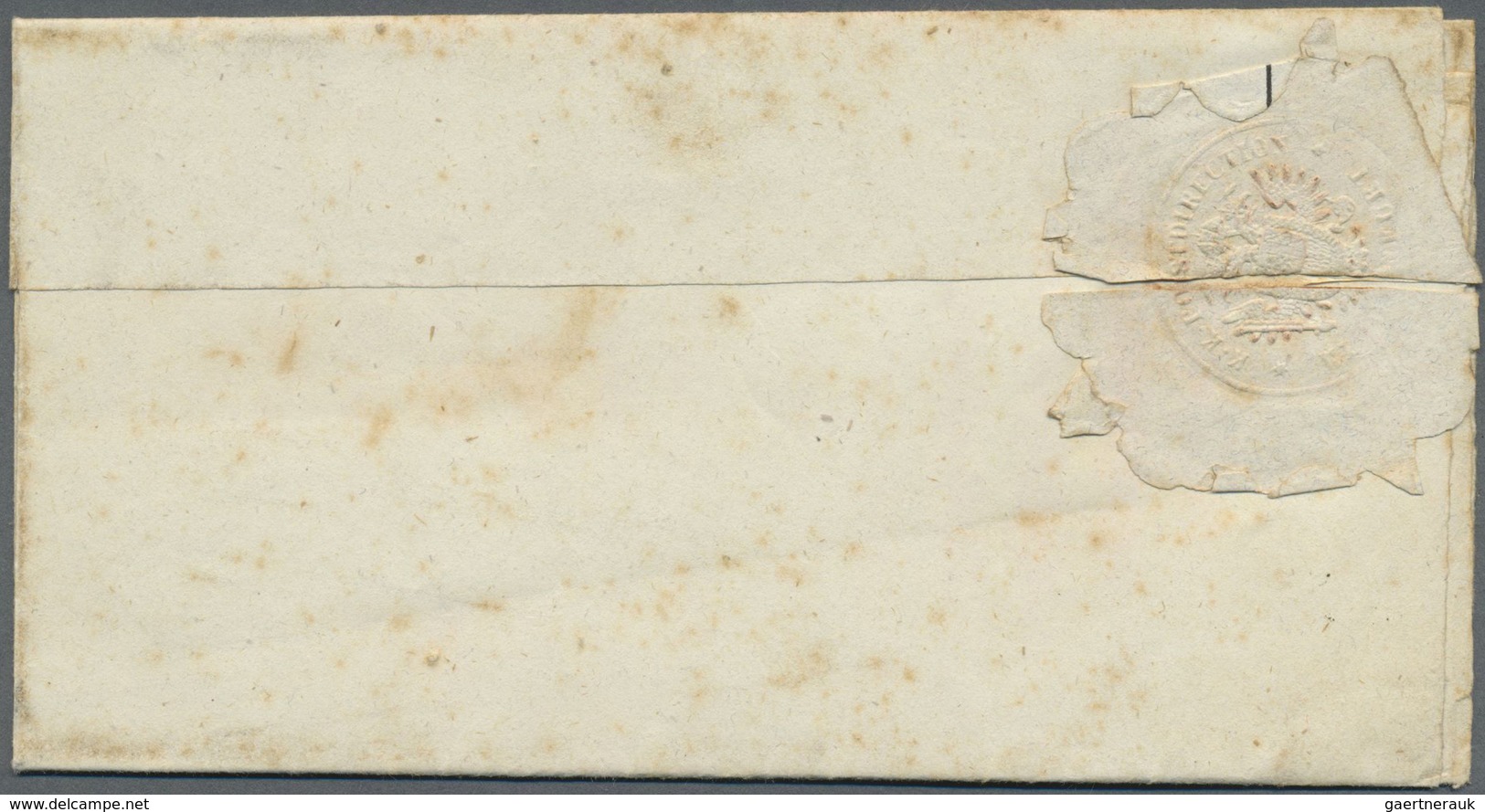 Br Österreich - Besonderheiten: 1851, "K. K. POST-DIRECTION KLAGENFURT" Ovalstempel Auf Kpl. Faltbrief - Sonstige & Ohne Zuordnung