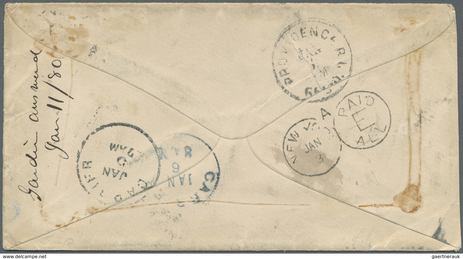 Br Österreich - Besonderheiten: 1879. Envelope Addressed To The United States Bearing Austria 'Franz Jo - Andere & Zonder Classificatie