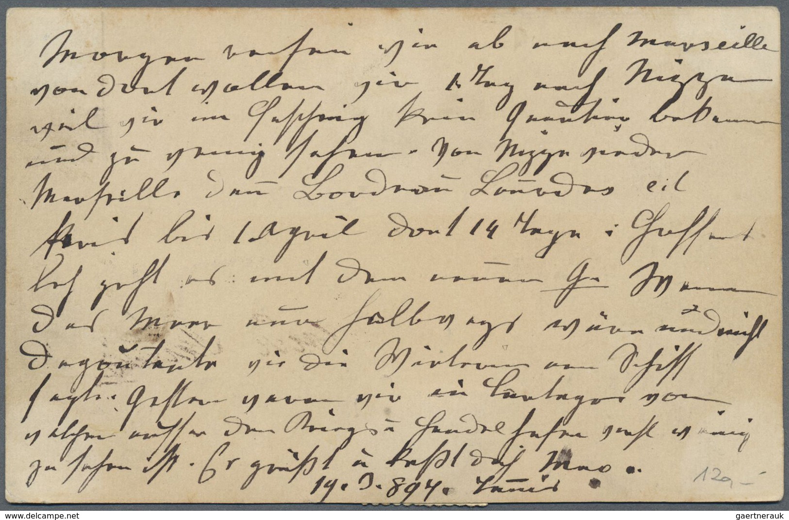 Br Österreich - Besonderheiten: 1897, 10 C Schwarz A. Karte Von TUNESIEN Nach WIEN Und Vermutlich Wegen - Sonstige & Ohne Zuordnung