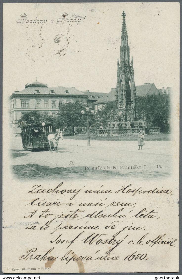 Österreich - Besonderheiten: 1898, "Huldigungskarte" An Das Kaiserhaus Mit Prager Taxstempel "10", I - Autres & Non Classés