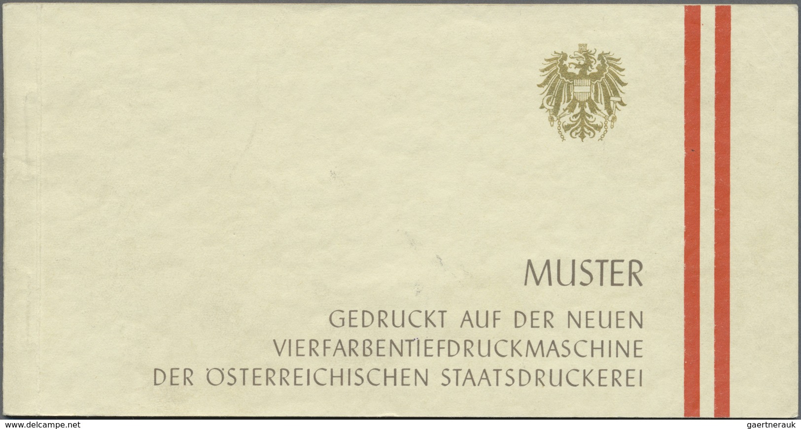 ** Österreich - Besonderheiten: 1965 Ca., Muster-Geschenkheft Der Österreichischen Staatsdruckerei, Ent - Andere & Zonder Classificatie