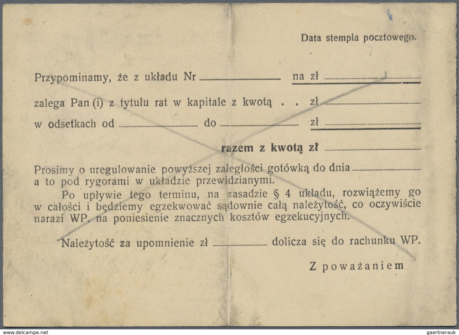 Br Polen: 1944, 25gr. Red "Wodzowie", Single Franking At Correct Rate On Commercial Card (German Form F - Brieven En Documenten