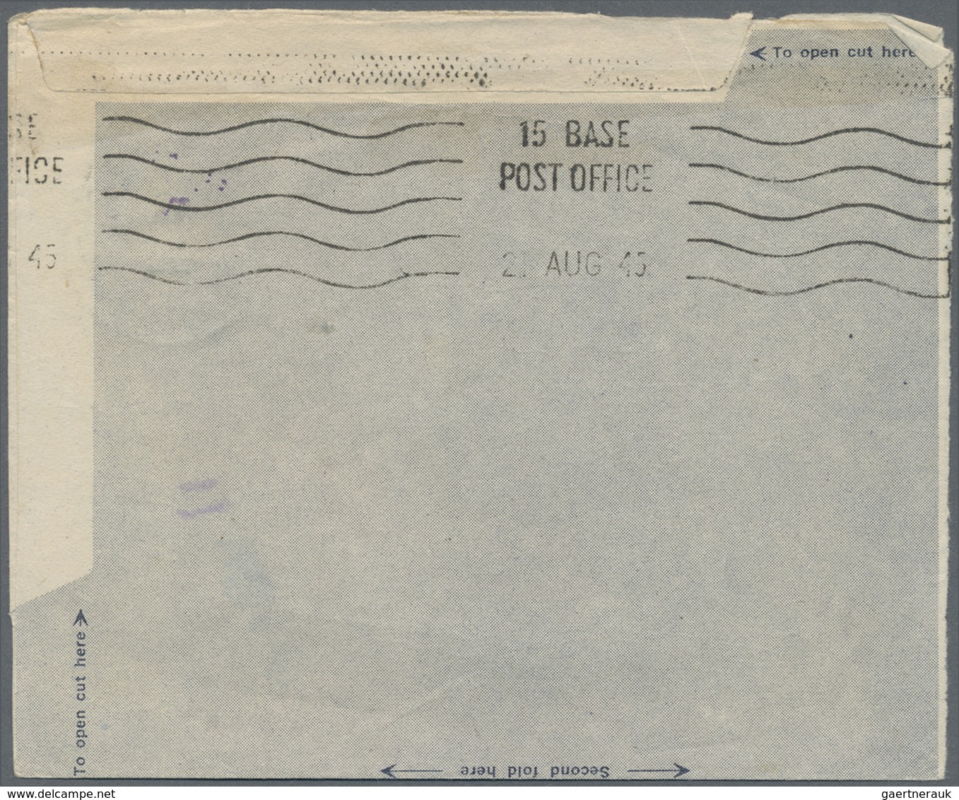 Br Polen - Besonderheiten: 1943/1946, five mostly different formular Air Letters each bearing KGVI 3d.