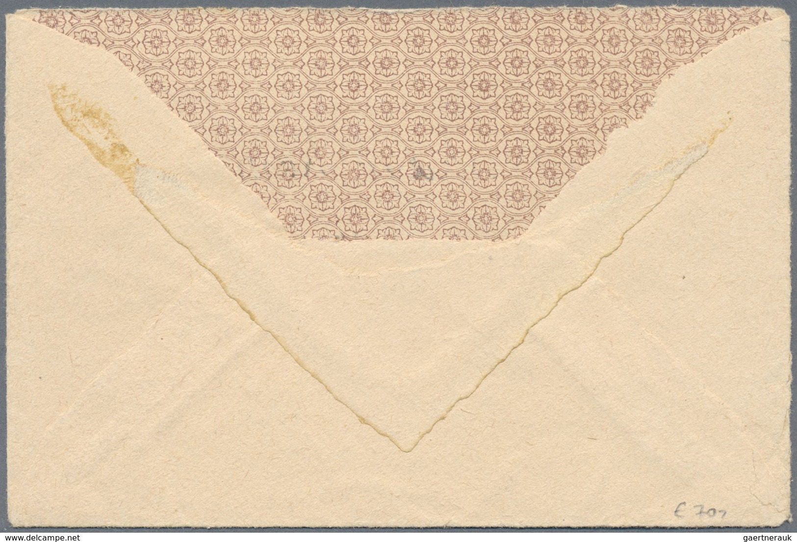 Br Polen - Besonderheiten: 1945, Cover (flap Missing) From ANTHEE, Belgium With Four Pieces Of 1 Fr. Ki - Andere & Zonder Classificatie