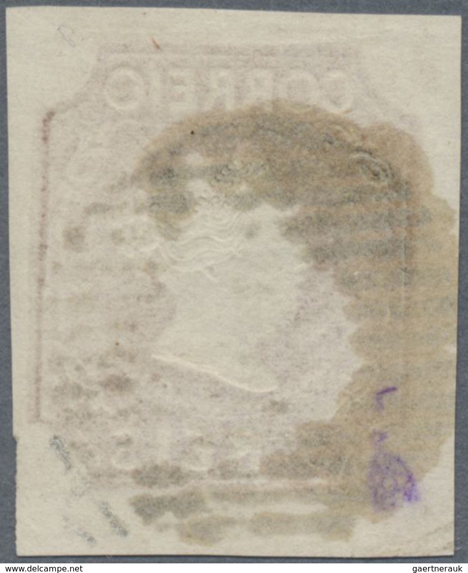 O Portugal: 1853, 5 R. Pale Brown, Small To Good Margins All Around, Cancelled With Numeral, Fine, (MI - Lettres & Documents