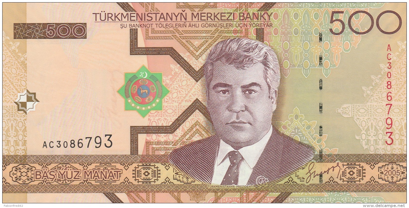 TURKMENISTAN 500 MANAT -UNC - Turkménistan