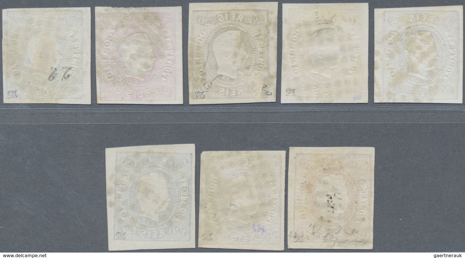 O Portugal: 1866, 5 R To 120 R, Compl. Issue Full / Wide Margins And Clean Canceled, Good Condition, M - Lettres & Documents