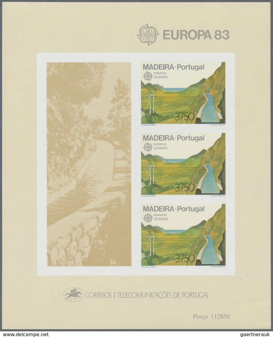 ** Portugal - Madeira: 1983, Europa, Block No. 4 Imperforated, Mint Never Hinged, Very Slight, Almost N - Madeira