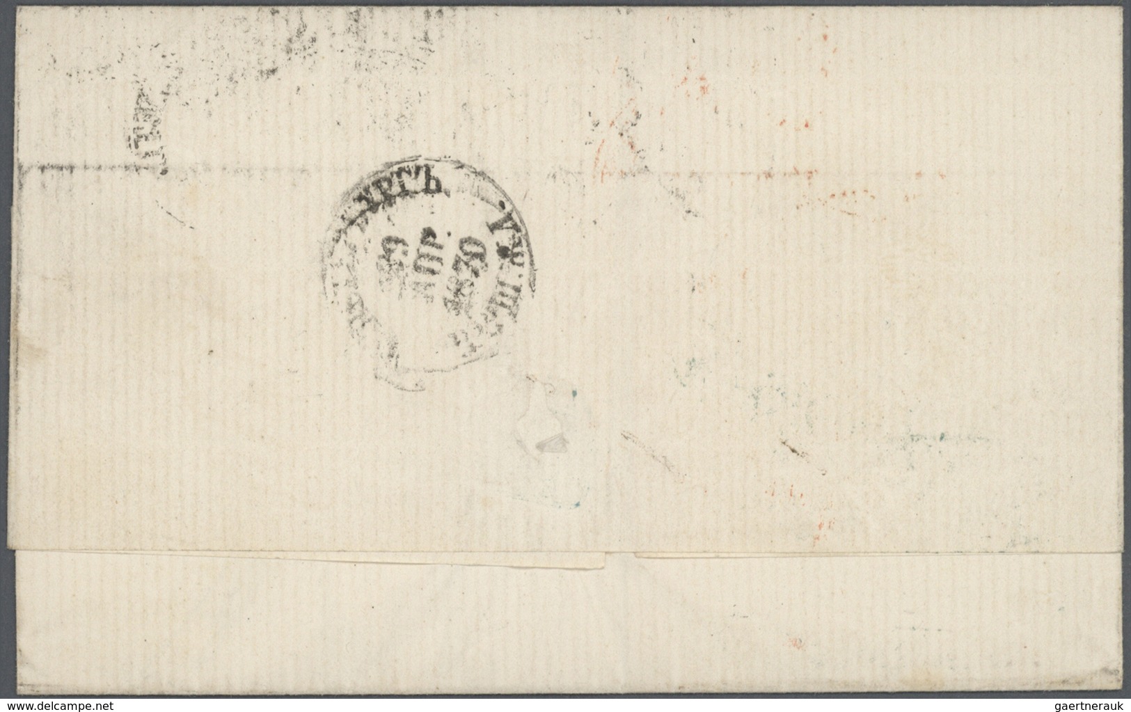 Br Russland: 1870, Letter With Beautiful Three Colour Franking Containing 3 Kop Coat Of Arms Each With - Ongebruikt