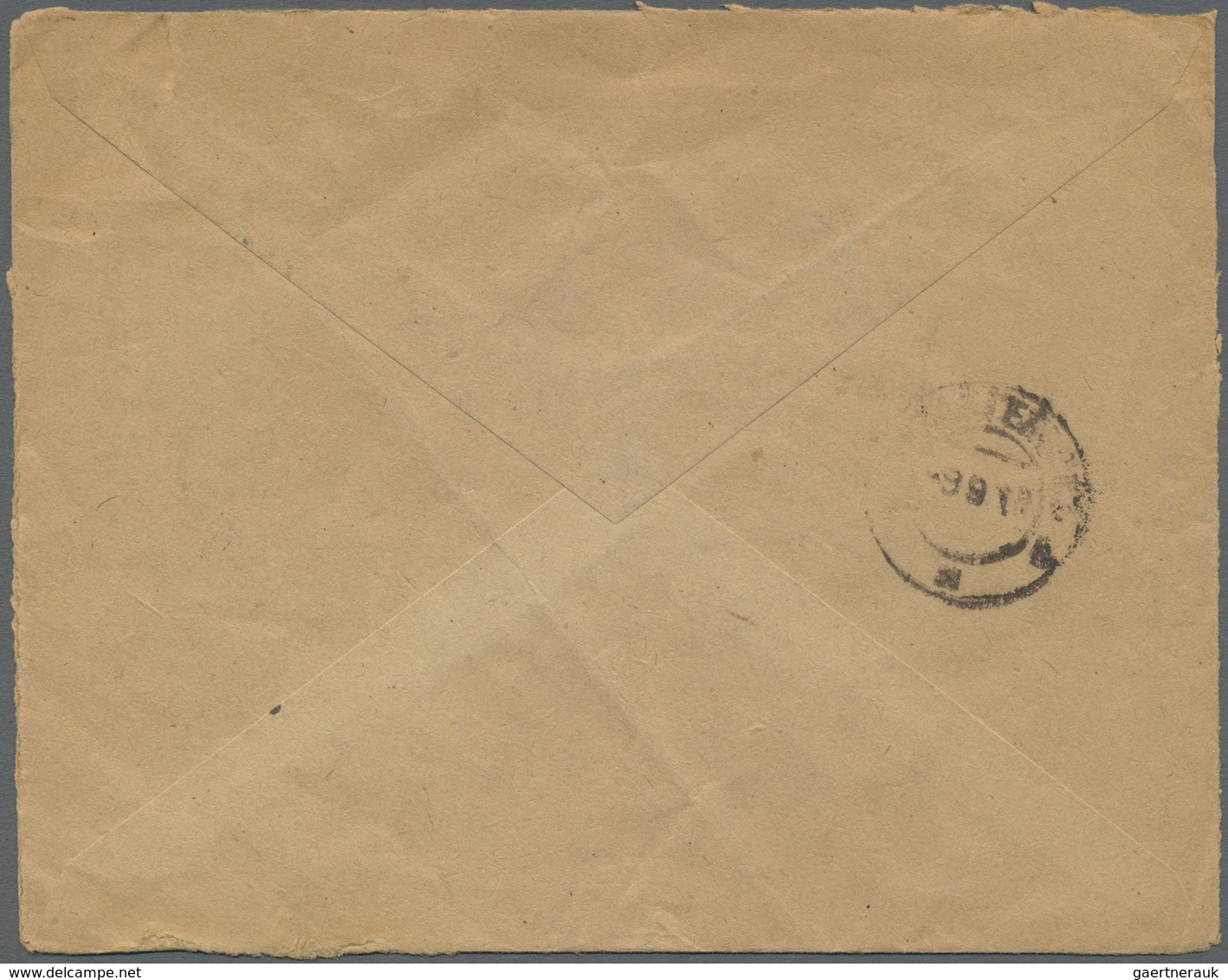 Br Russland: 1919. Censored Envelope (faults/bend,roughly Opend, 3 Sides Open For Display) Written From - Neufs