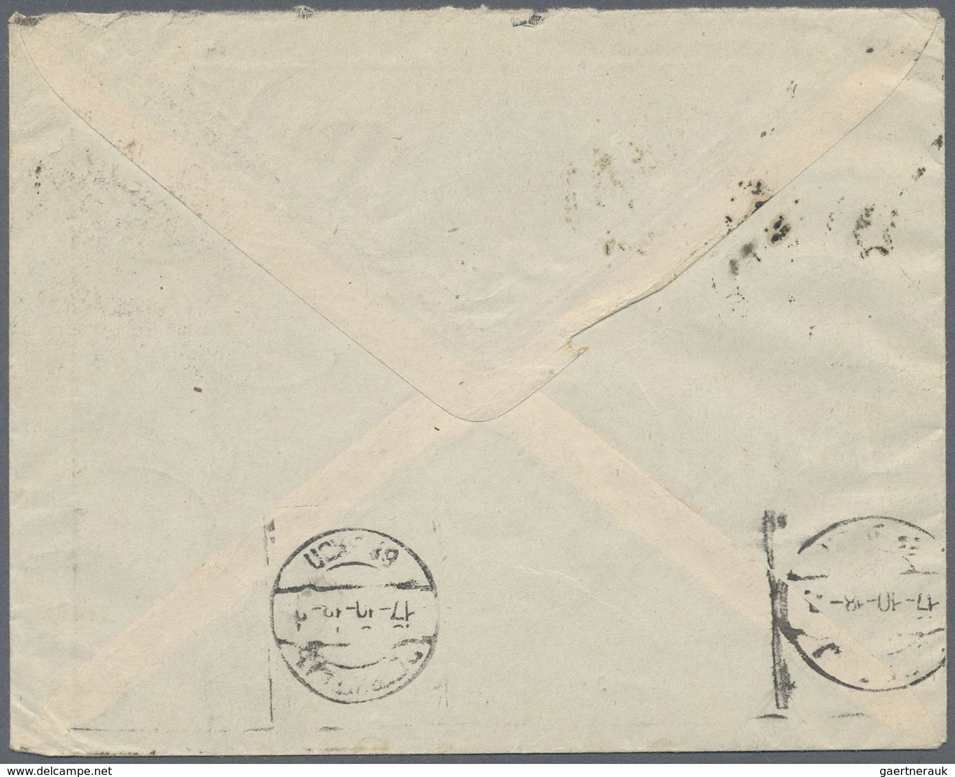 Br Russland: 1918 (9.10.), Revenue Stamps Used For Postage Incl. 10kop. Vertical TETE-BECHE Pair, 5kop. - Ongebruikt