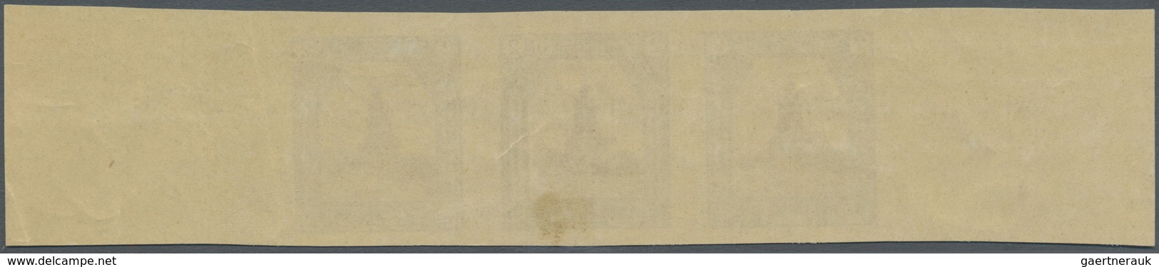 ** Russland - Semstwo (Zemstvo): POLTAVA 1909: 2k. Grey-brown & Blue, Laterally Marginal Strip Of Three - Zemstvos