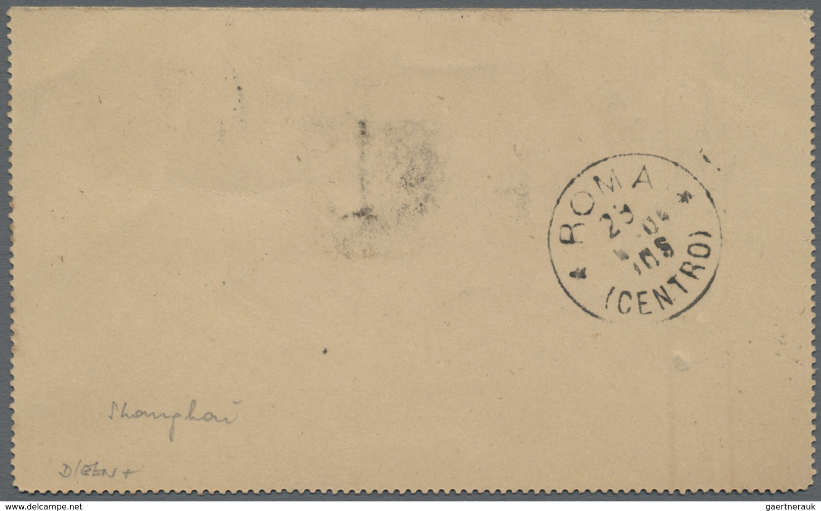 GA Russische Post In China - Ganzsachen: 1904, 7 Kop. Card Letter Sent From The Russian Post Office In - China