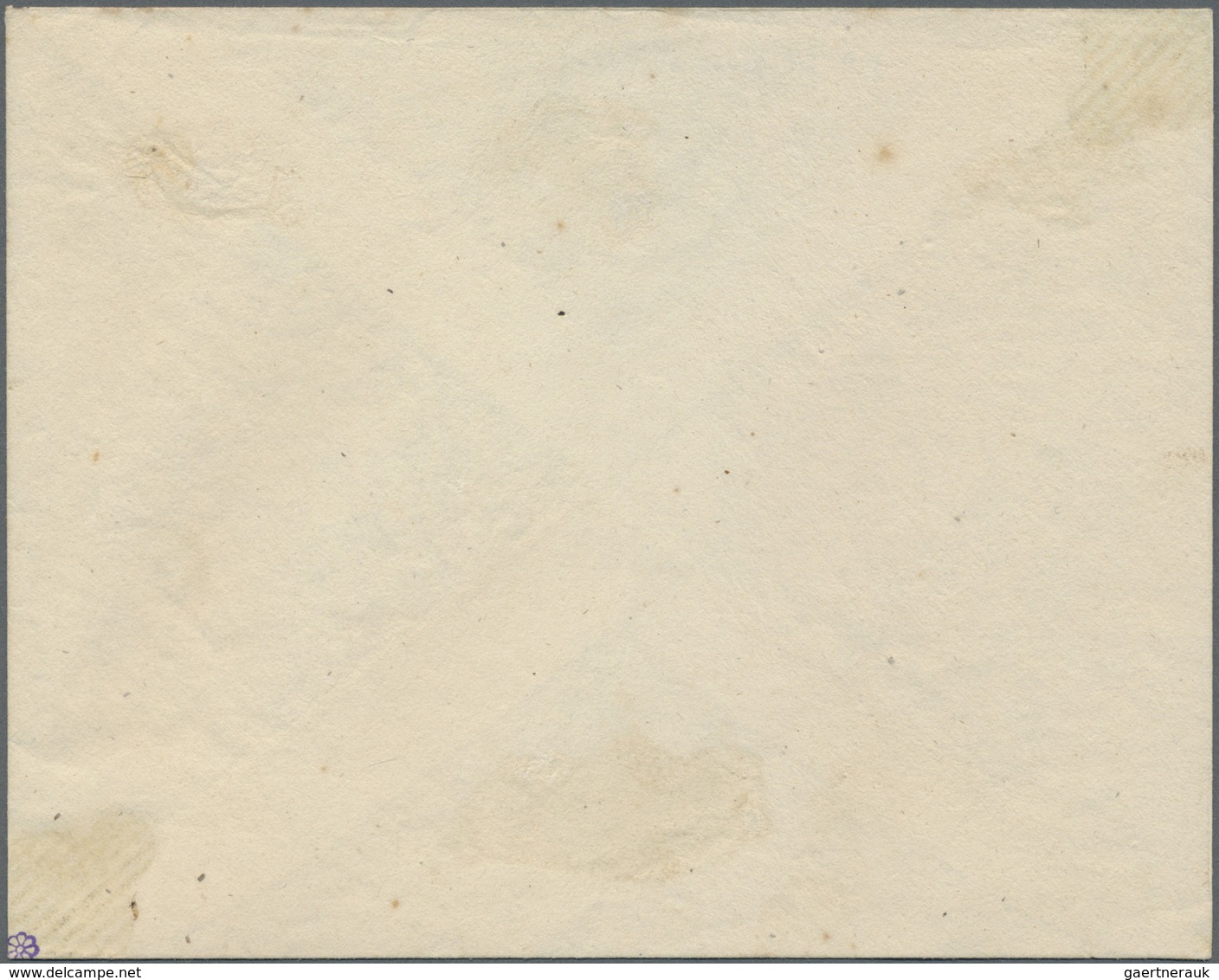 GA Russland - Ganzsachen: 1848, Second Issue 20 + 1 K. Blue Envelope With Watermark 1, Very Thin Paper, - Entiers Postaux