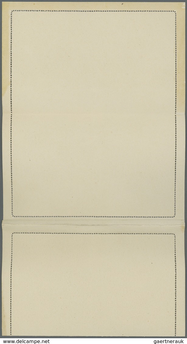 GA Russland - Ganzsachen: 1906, PROOF Of Stationery Letter Card With Attached Response Part, Presented - Entiers Postaux