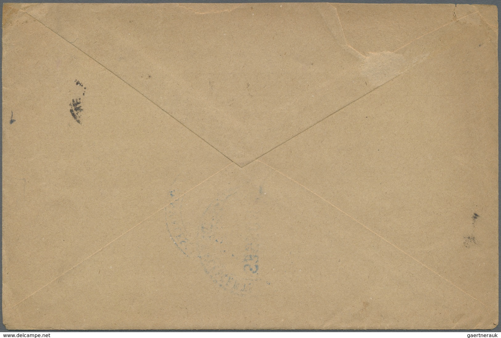 Br Russland - Militärpost / Feldpost: 1917. Stampless Envelope (small Faults) Addressed To Paris Cancel - Altri & Non Classificati