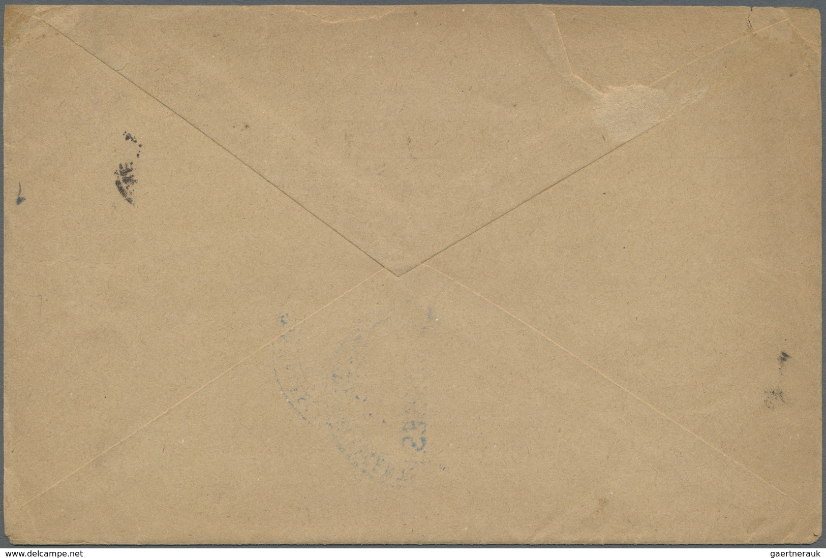 Br Russland - Militärpost / Feldpost: 1917. Stampless Envelope (small Faults) Addressed To Paris Cancel - Autres & Non Classés