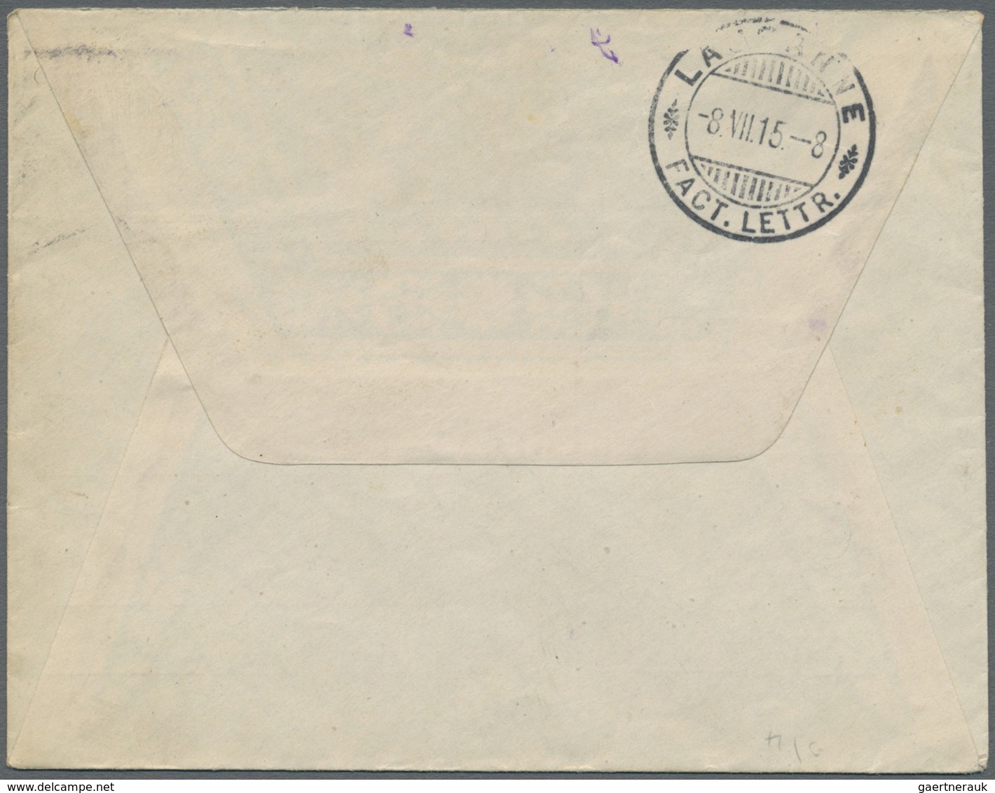 Br Russland - Besonderheiten: 1915. German P.O. W. Camp Printed Envelope Headed 'Geprüft Kommandantur H - Autres & Non Classés