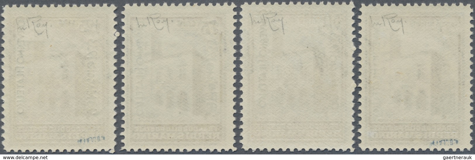 ** San Marino: 1933, Philatelic Congress, Complete Set Of Four Values, Unmounted Mint, Signed. Sass. 17 - Ongebruikt