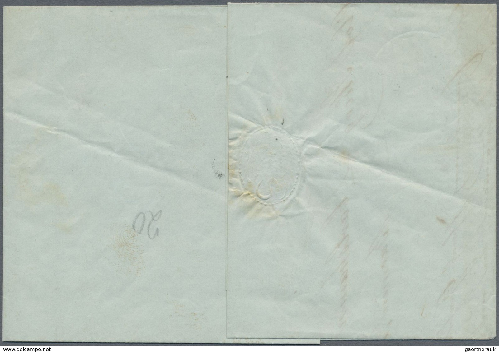 Br Schweden - Vorphilatelie: 1851, Folded Entire Letter Fprwarded From Barmen (dated 12.11.1851) To G.B - ... - 1855 Prephilately