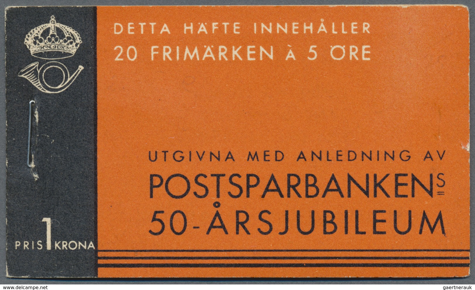 ** Schweden - Markenheftchen: 1933, 50th Anniversary Of The Postal Savings Bank, Two Complete Stamp Boo - 1951-80