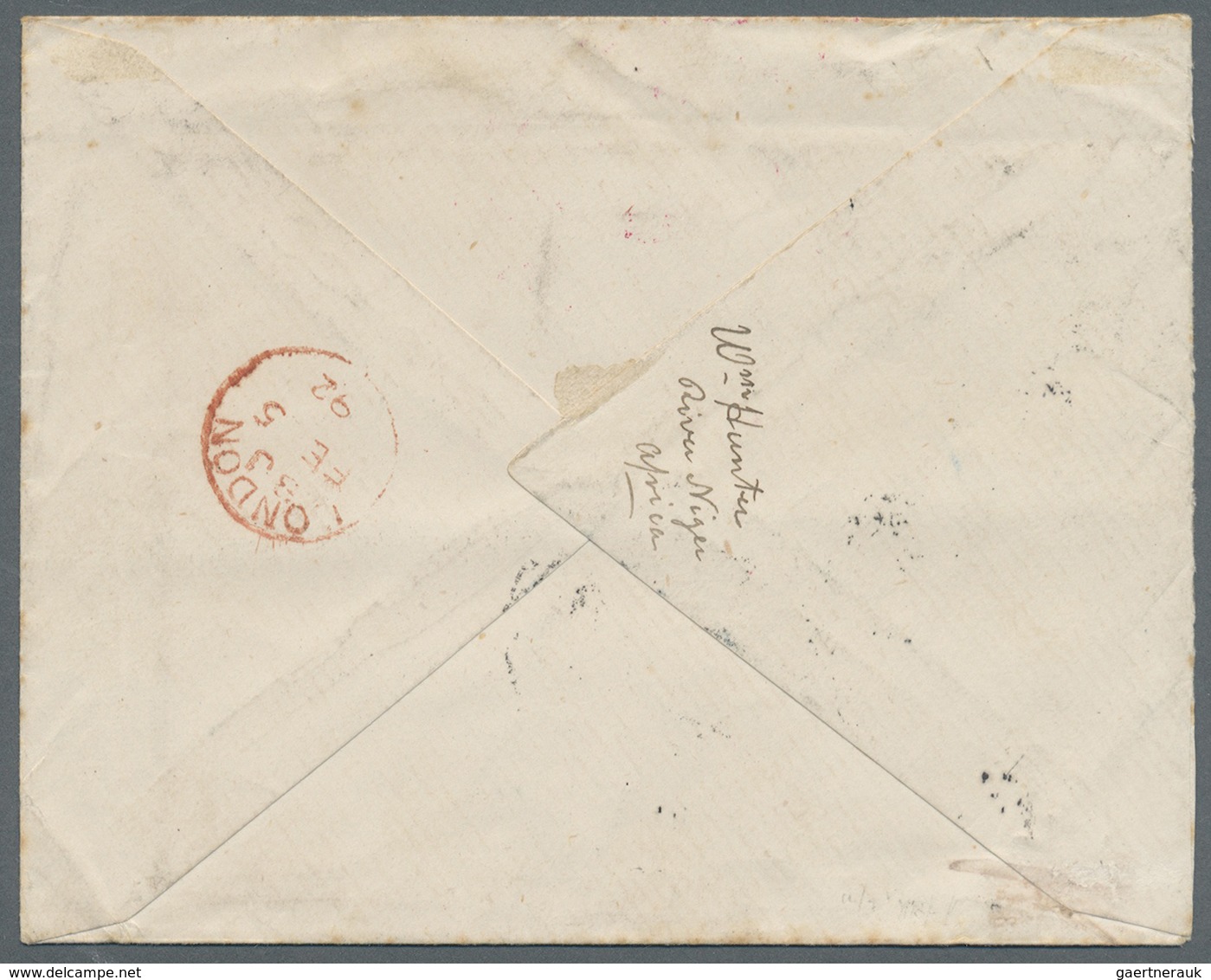 Br Schweden - Besonderheiten: 1892. Stampless Envelope Endorsed On Reverse 'Wm. Hunter, River Niger, Af - Other & Unclassified