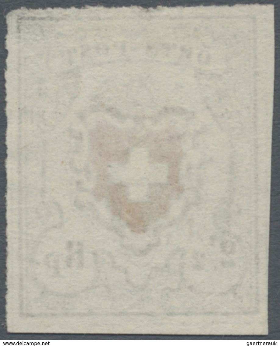 Schweiz: 1850, 2 1/2 Rp. Orts-Post Mit Kreuzeinfassung (ZNr. 13I Type 37), Attest Herrmann: "allseit - Neufs