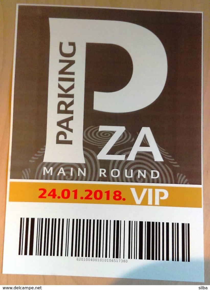 HANDBALL / MEN'S EHF EURO CROATIA 2018 / Parking Sign, Carton Poster - Handball