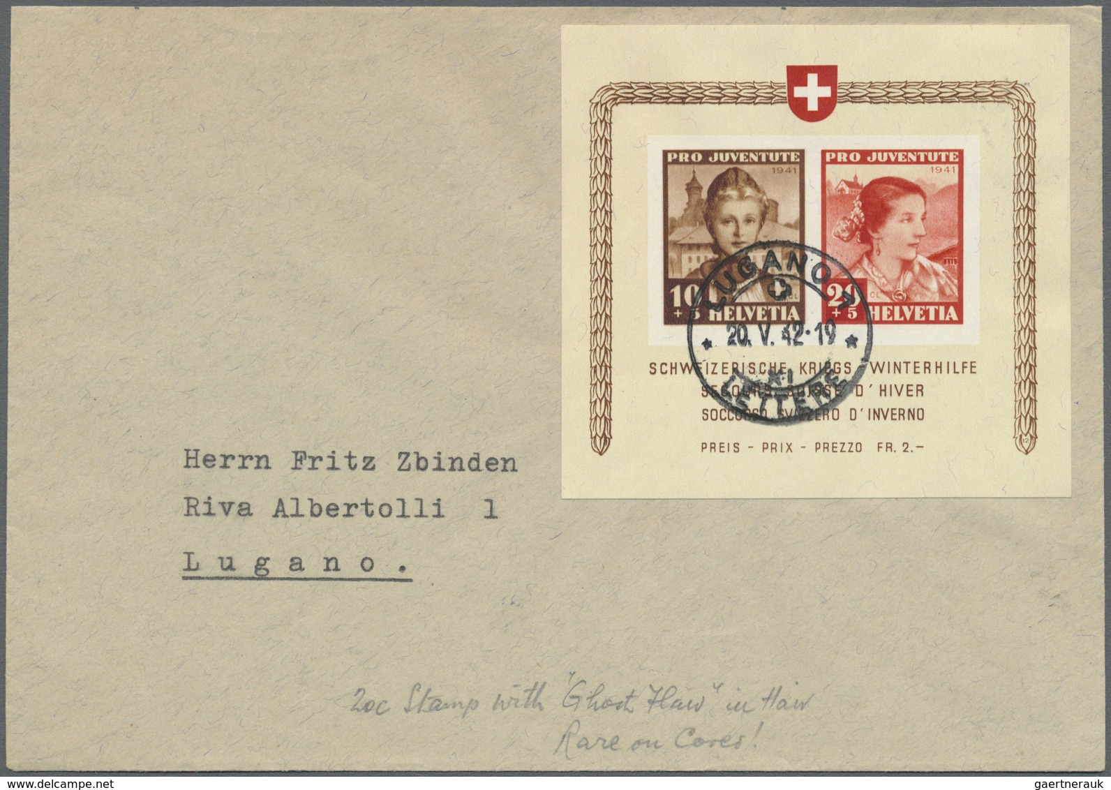 **/O/Br Schweiz: 1941 Drei Pro Juventute-Blocks, Einmal Postfrisch, Einmal Gestempelt Und Ein Block (20 Rp.- - Neufs