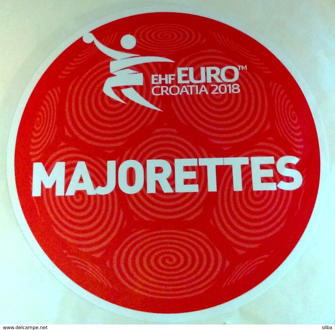 HANDBALL / MEN'S EHF EURO CROATIA 2018 / Main Official Sticker / 27 Pcs