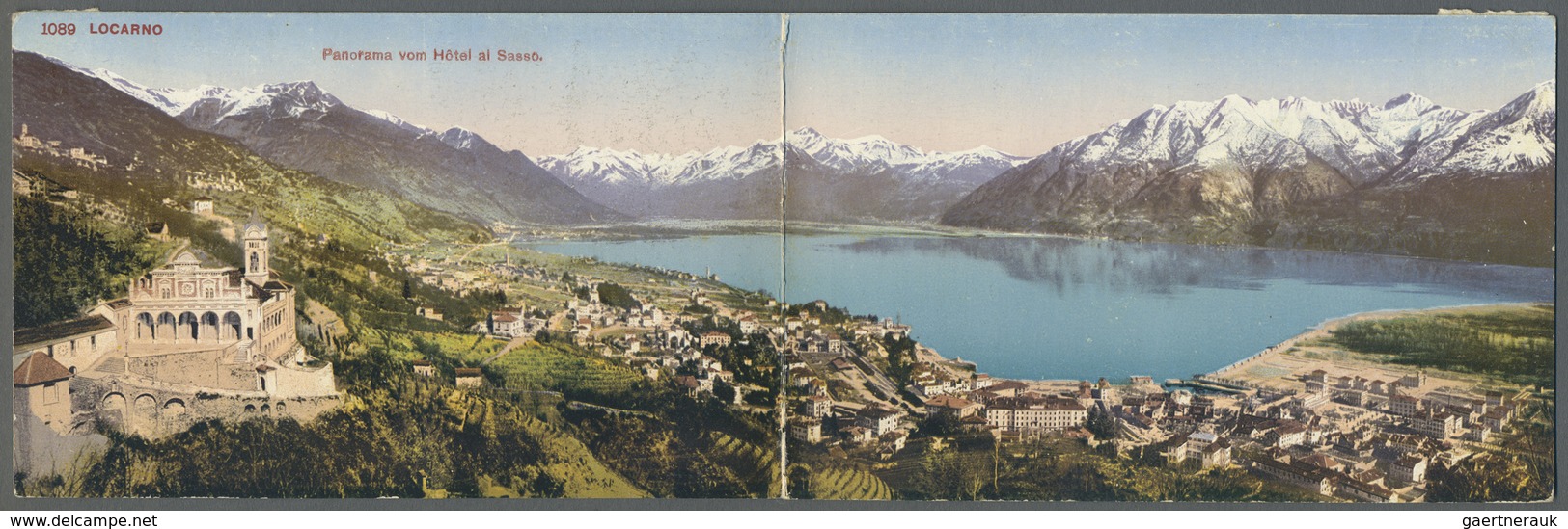 Schweiz - Hotelpost: 1909 Doppelkarte "Hôtel Und Pension Al Sasso Orselina" In Locarno Mit Doppelsei - Autres & Non Classés