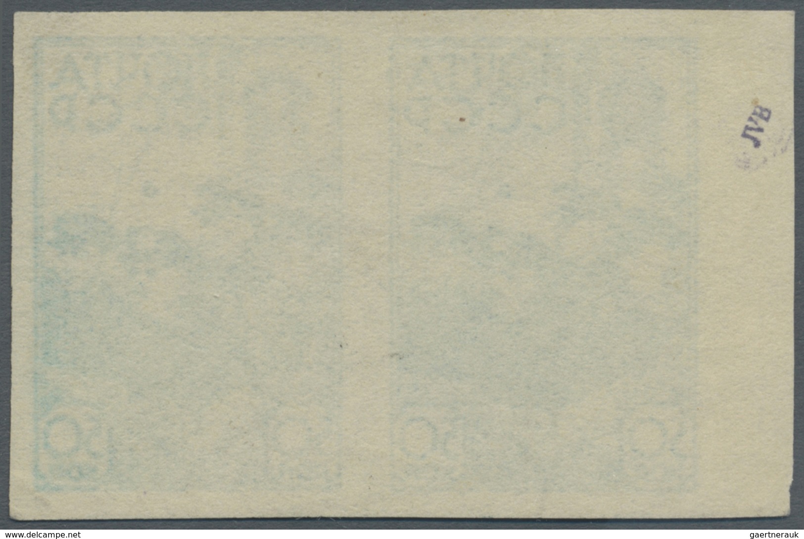 O Sowjetunion: 1938, 50 K Expedition North Pole 1 (SP1) Imperforated Horizontal Pair Used, Mi. Unknown - Brieven En Documenten