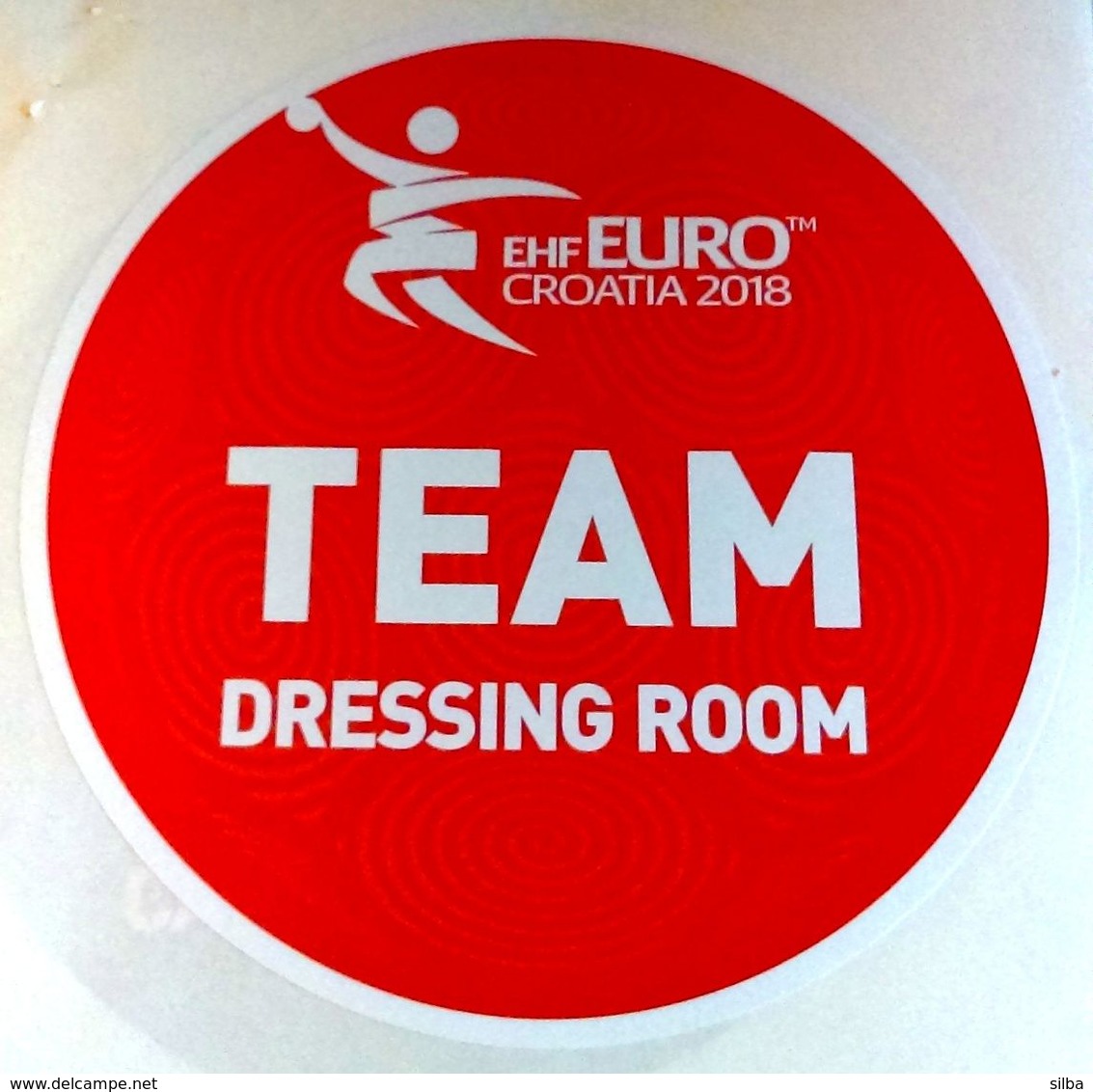 HANDBALL / MEN'S EHF EURO CROATIA 2018 / Main Official Sticker / TEAM DRESSING ROOM - Handball