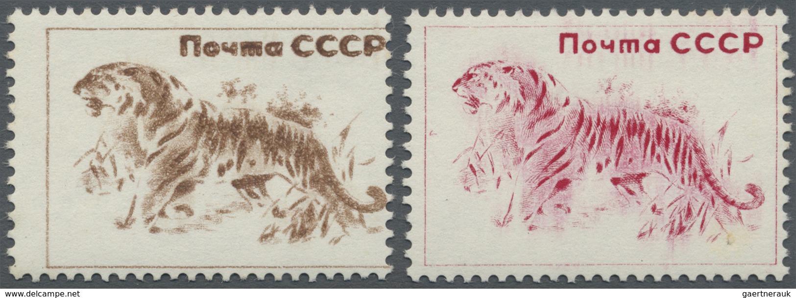 ** Sowjetunion: 1970, Two Proofs, Probably For The 20 Kop. Siberian Tiger Issue. - Brieven En Documenten