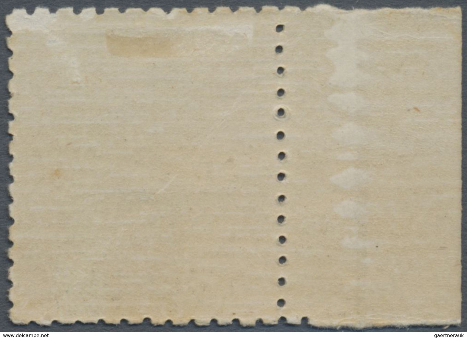 * Spanien: 1939, General Franco 40 C. With Sheet Margin At Left And Vertical Glued Paper Web, Unused, - Oblitérés