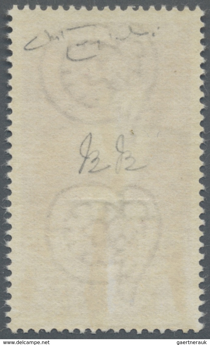 ** Triest - Zone A: 1953, 25l. Antonello, Showing Variety "triple Overprint", Unmounted Mint, Signed An - Ongebruikt