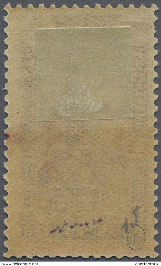 * Türkei: 1920, TURKEY IN ASIA : 3 Pia. On 4 Pa. Brown, Red Vertical Surcharged Variety, Mint Hinged W - Brieven En Documenten