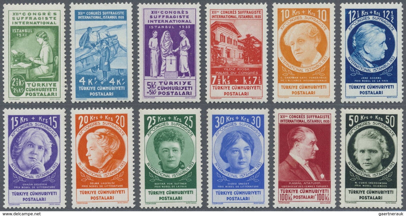 ** Türkei: Mi.Nr. 985-99 Postfrisch, Suffragetten Komplett, Tadellos, Mi. 1.400,- Euro - Brieven En Documenten