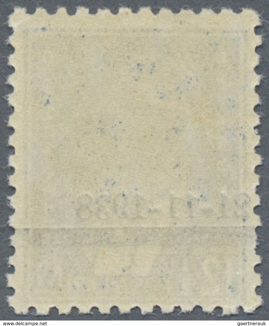 ** Türkei: 1938, 12 1/2 Krs. Indigo Blue Atatürk Mourning Issue On Mat Paper, Mint Never Hinged, Very F - Brieven En Documenten