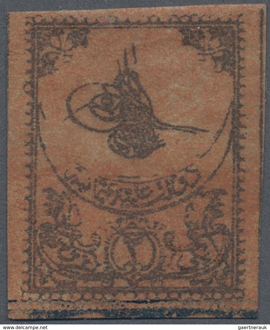 * Türkei - Portomarken: 1863, Postage Due 2pi Black On Brick Mint Hinged Stamp, Full To Wide Margins W - Strafport