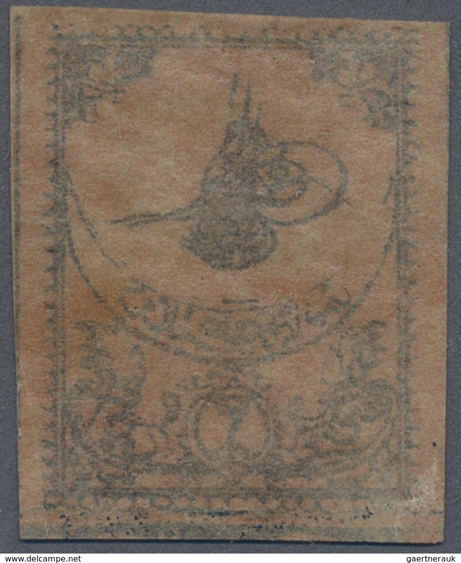 * Türkei - Portomarken: 1863, Postage Due 2pi Black On Brick Mint Hinged Stamp, Full To Wide Margins W - Strafport