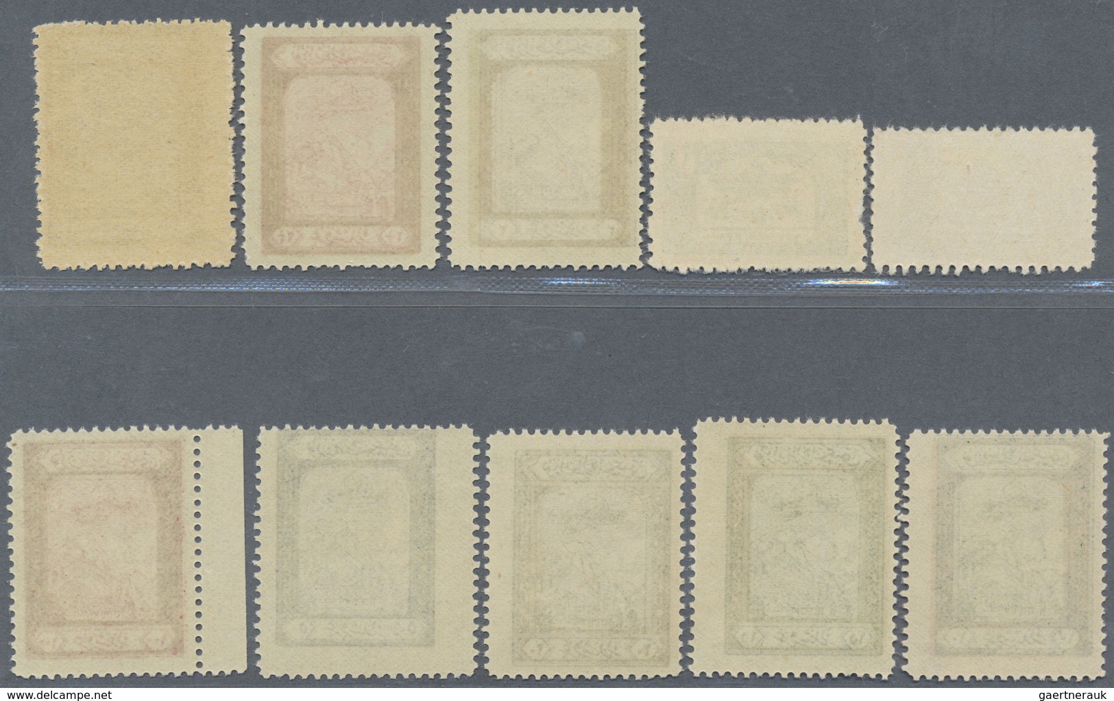 ** Türkei - Zwangszuschlagsmarken Für Die Luftfahrt: 1927, Air Mail Complete Set Of Ten Values, Mint Ne - Poste Aérienne
