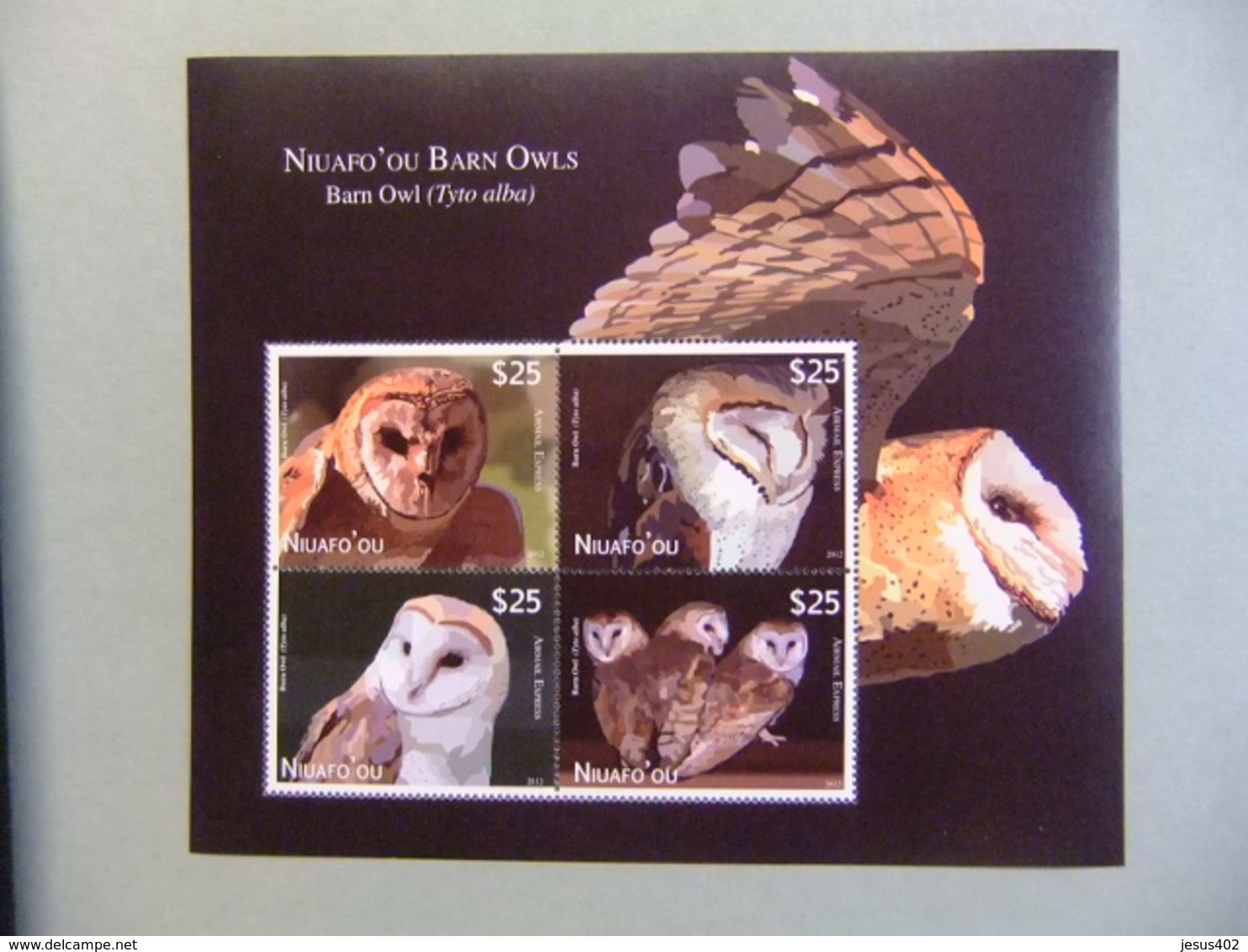 TONGA / NIUAFO' OU 2012 FAUNA BIRDS OWLS CHOUETTES LECHUZAS BUHO YVERT ** MNH - Tonga (1970-...)