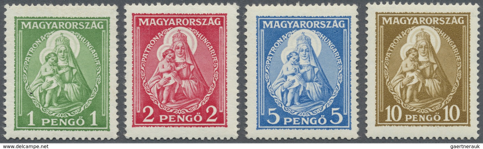 ** Ungarn: 1932, Patrona Hungariae (Hl. Jungfrau Mit Jesuskind) Kompletter Satz Postfrisch, Mi. € 420,- - Lettres & Documents