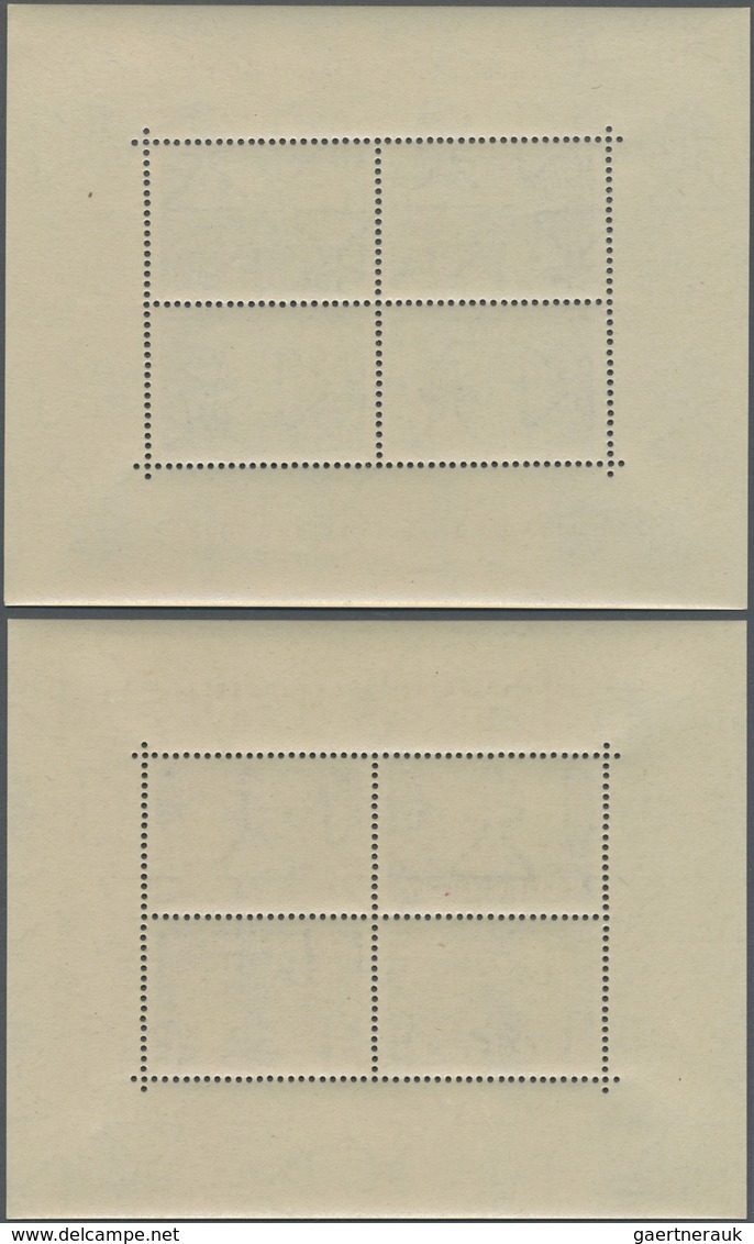 ** Ungarn: 1947, 8 F To 70 F Roosevelt In Eight Tete-beche Blocks (each Two Pairs) - Lettres & Documents