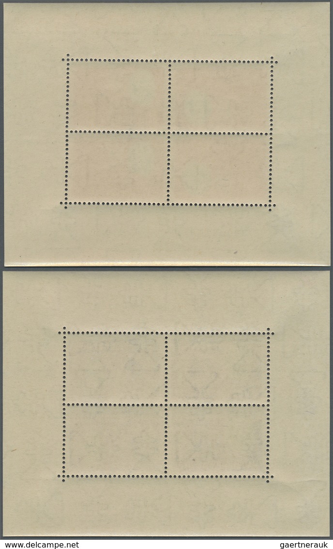 ** Ungarn: 1947, 8 f to 70 f Roosevelt in eight tete-beche blocks (each two pairs)