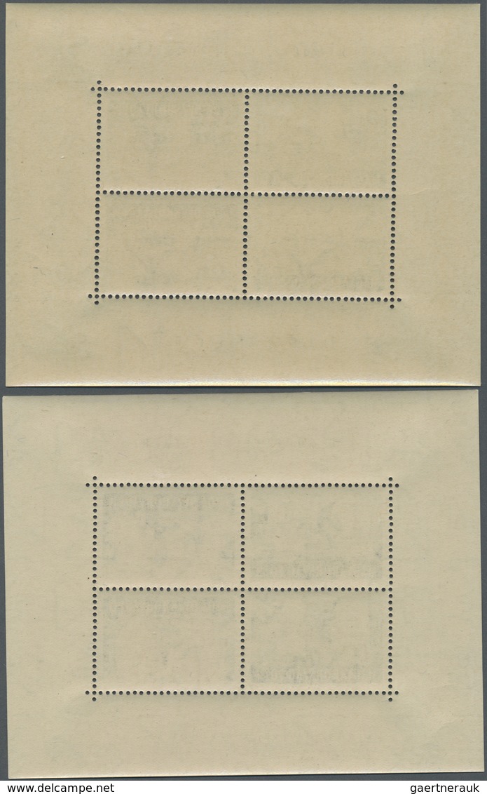 ** Ungarn: 1947, 8 F To 70 F Roosevelt In Eight Tete-beche Blocks (each Two Pairs) - Brieven En Documenten