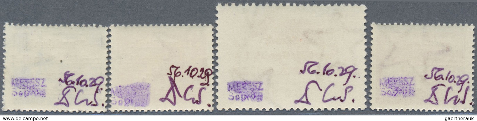 ** Ungarn - Lokalausgabe Sopron (Ödenburg): 1956, Postage Stamps Of Hungary With Overprint "Hazának / R - Andere & Zonder Classificatie