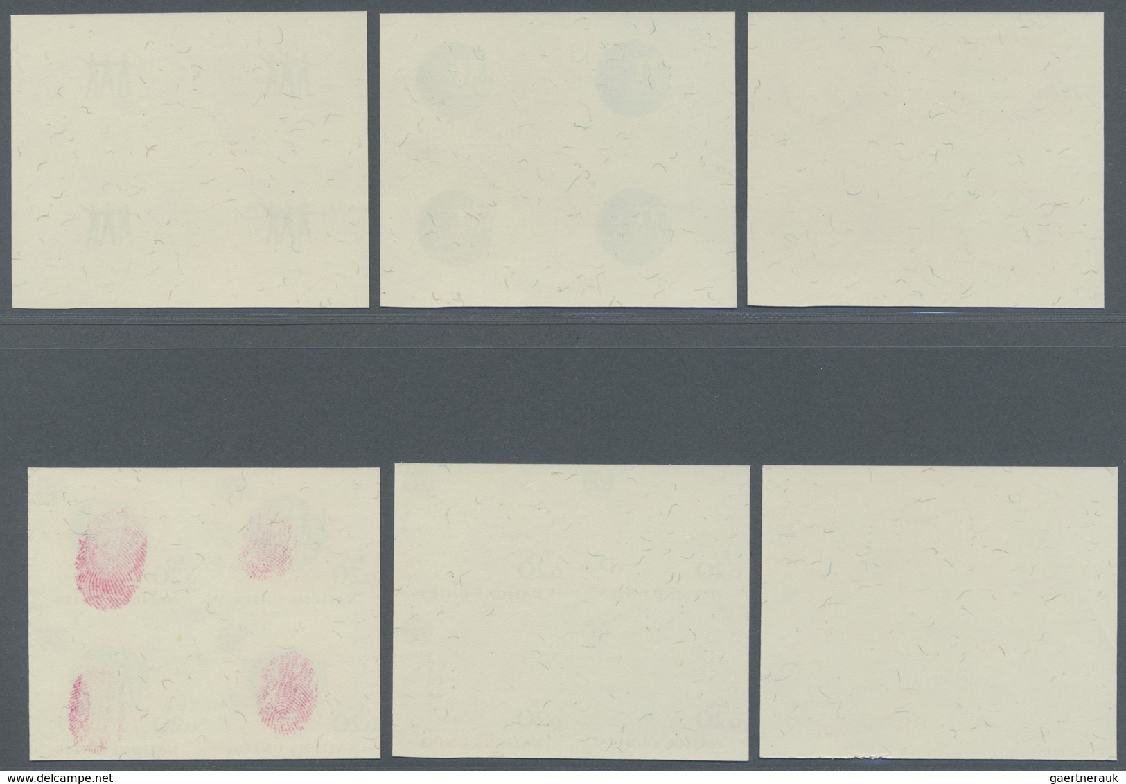 ** Vereinte Nationen - Genf: 1969. Ungezähner 4er-Block + Probedruck (5 Phasen) In 4er-Blocks Für Den 0 - Ongebruikt